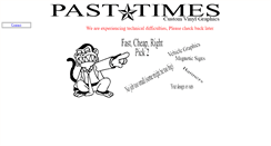 Desktop Screenshot of pasttimesvg.com