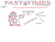 Tablet Screenshot of pasttimesvg.com